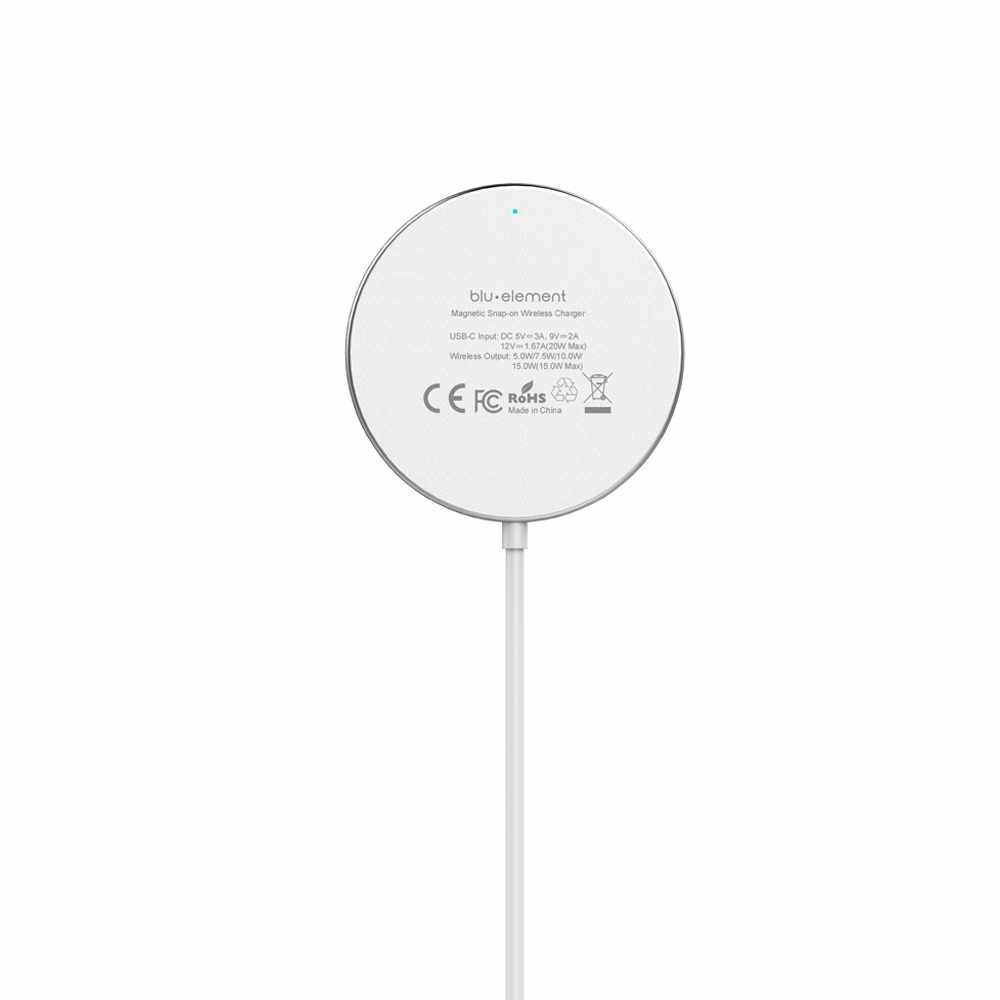 Wireless Charger compatible with MagSafe with 6ft Cable 15W Fabric Gray