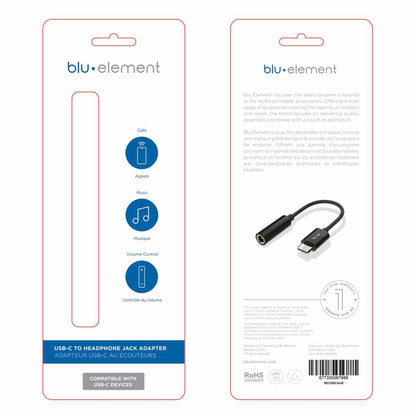 USB-C to 3.5mm Headphone Jack Adapter Black