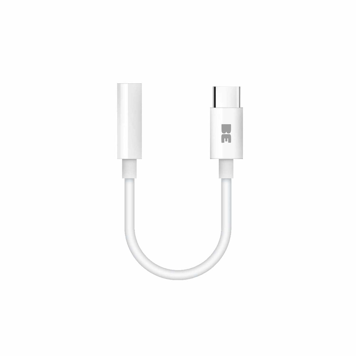 BEUSBCAUW USB-C to 3.5mm Headphone Jack Adapter White