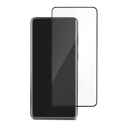 BE3DGS21U Antimicrobial 3D Curved Glass Case Friendly w/Kit Galaxy S21 Ultra