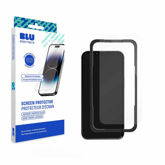 BETGIP2161 Tempered Glass w/Installation Kit iPhone 17e/16e/14/13/13 Pro/12/12 Pro