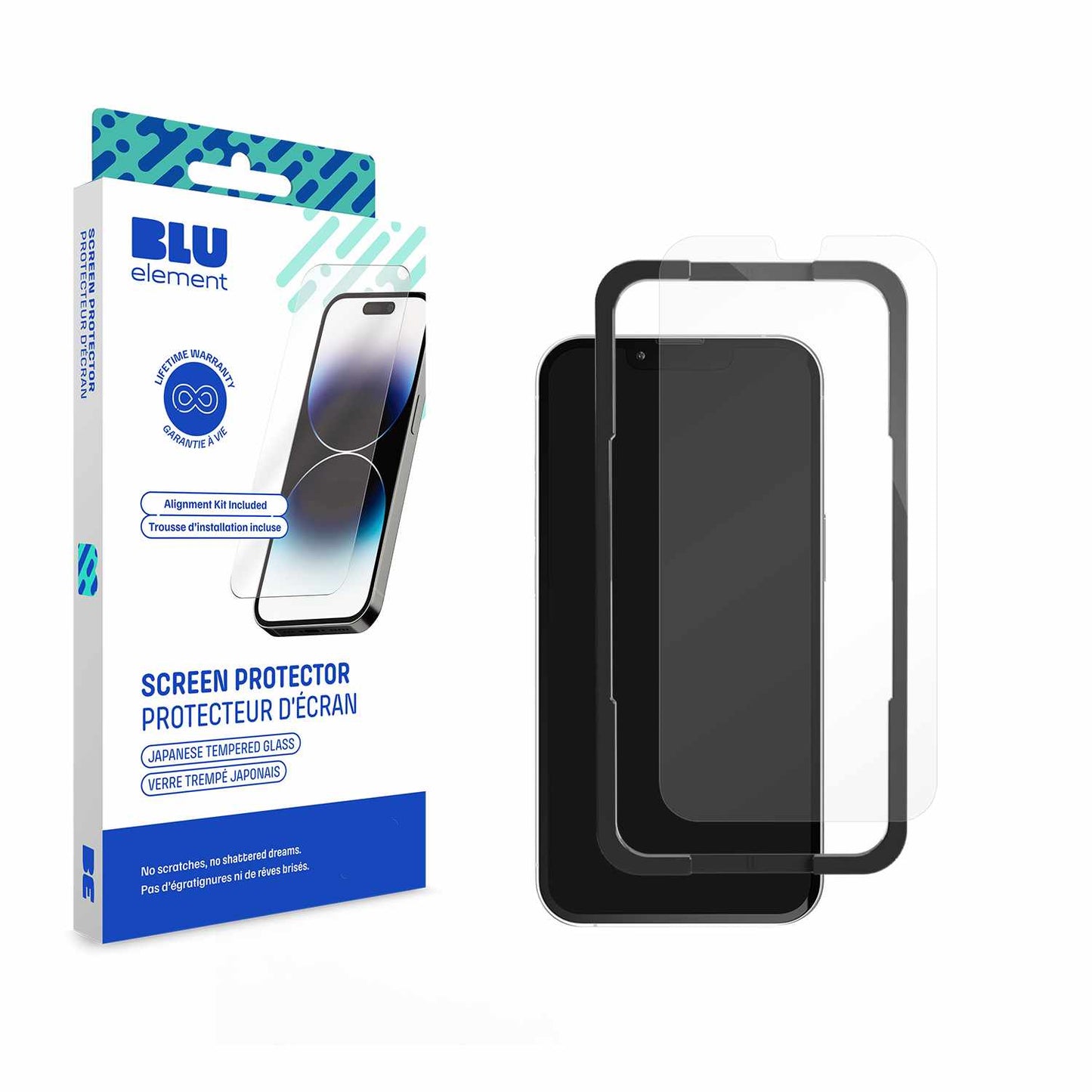 BETGIP2161 Tempered Glass w/Installation Kit iPhone 17e/16e/14/13/13 Pro/12/12 Pro
