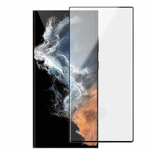 BE3DGS23U Premium Curved Tempered Glass Screen Protector Fingerprint Compatible Includes Installation Kit Galaxy S23 Ultra