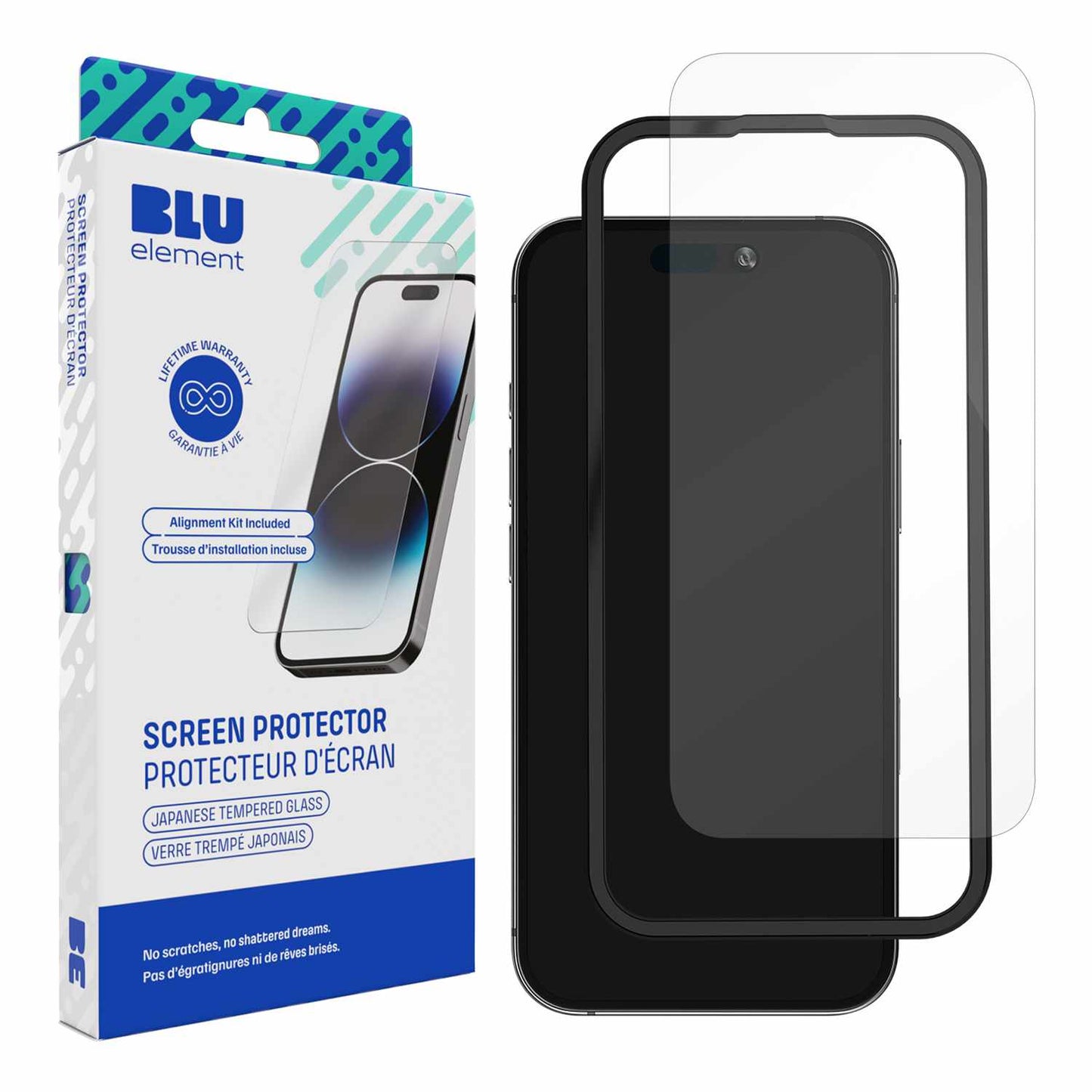 BETGIKIP16 Tempered Glass Screen Protector with Installation Kit iPhone 16/15