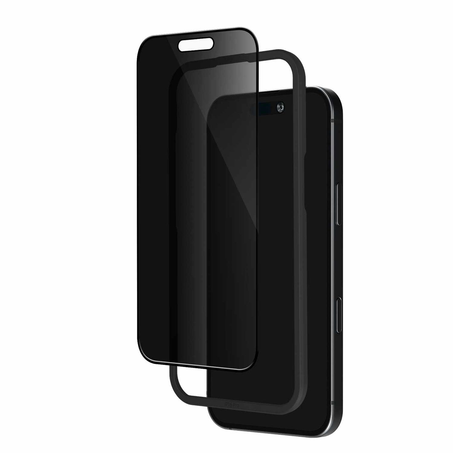 BEPGIKIP16PM Privacy Tempered Glass Screen Protector w/Installation Kit iPhone 16 Pro Max