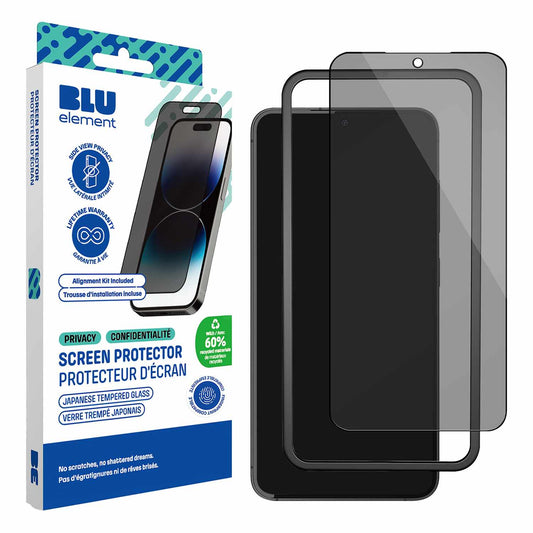 GreenGlass Privacy Screen Protector with Installation Kit for Samsung Galaxy S25/S24
