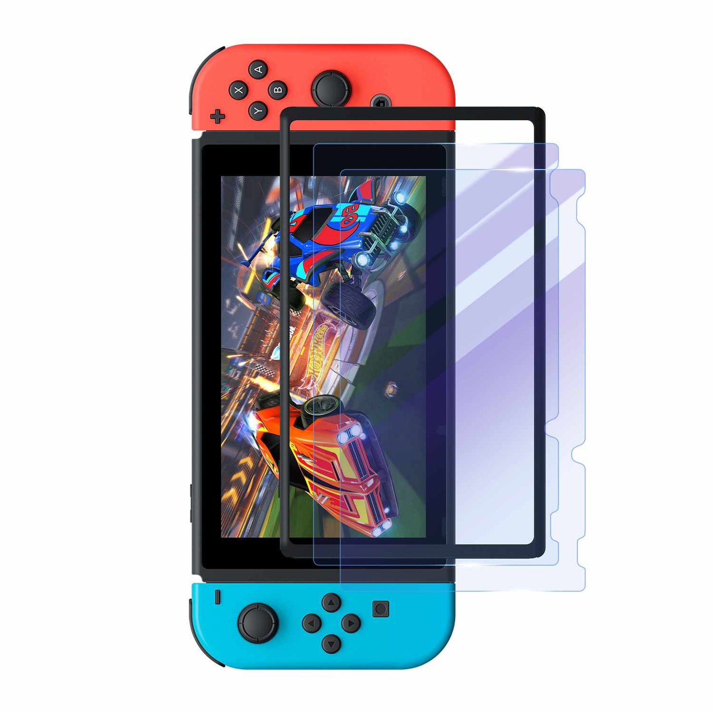 BETGBLNS 2-Pack Blue Light Tempered Glass Screen Protector Nintendo Switch
