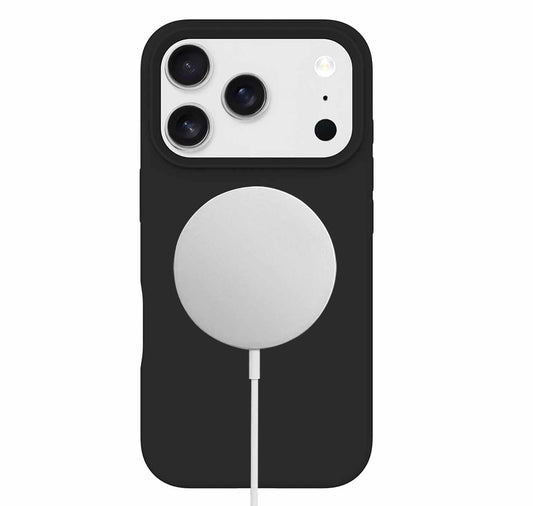 BESMG17PRM3 Silicone MagSafe Case iPhone 17 Pro Max Black