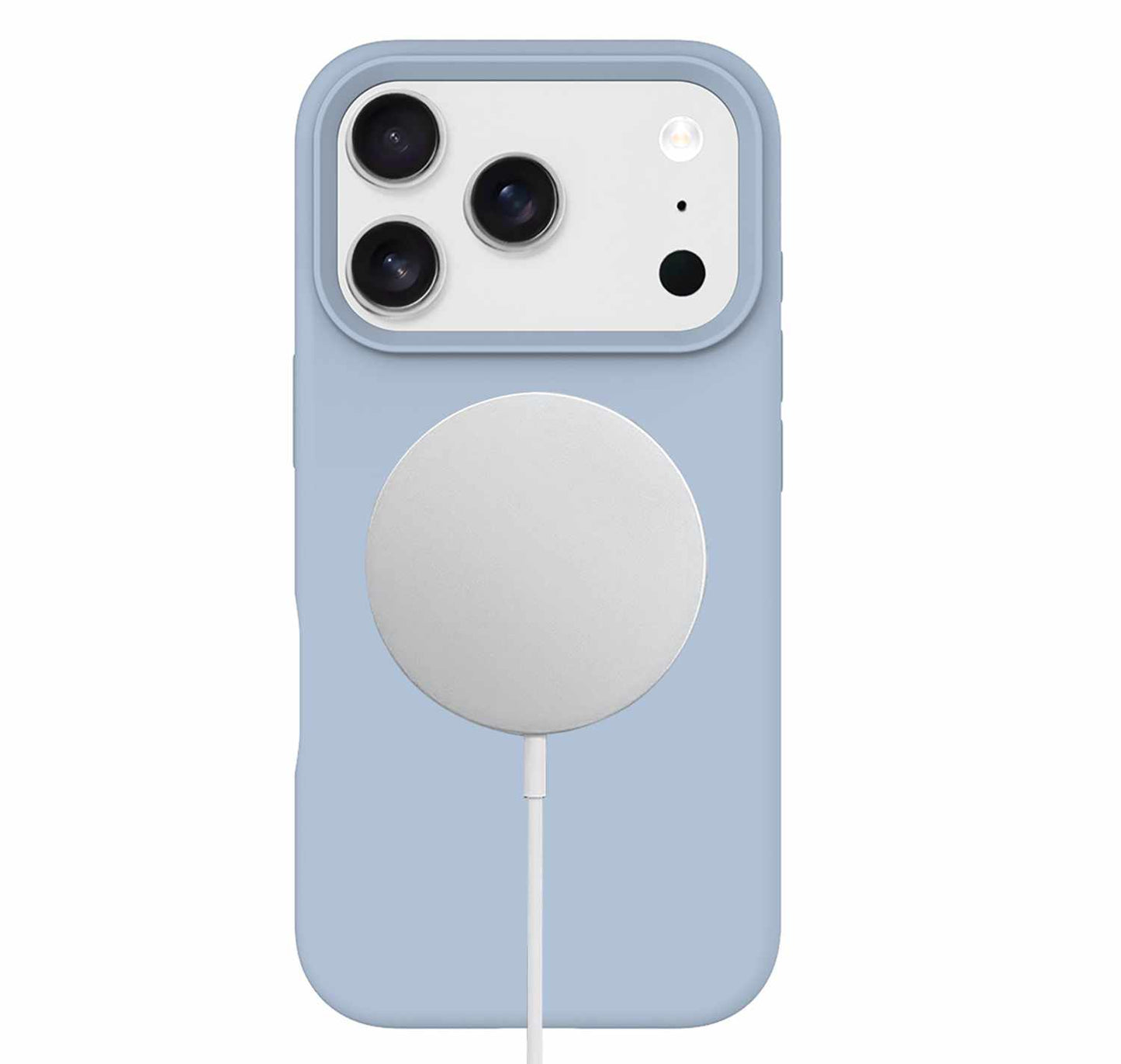 BESMG17PRM4 Silicone MagSafe Case iPhone 17 Pro Max Pastel Blue