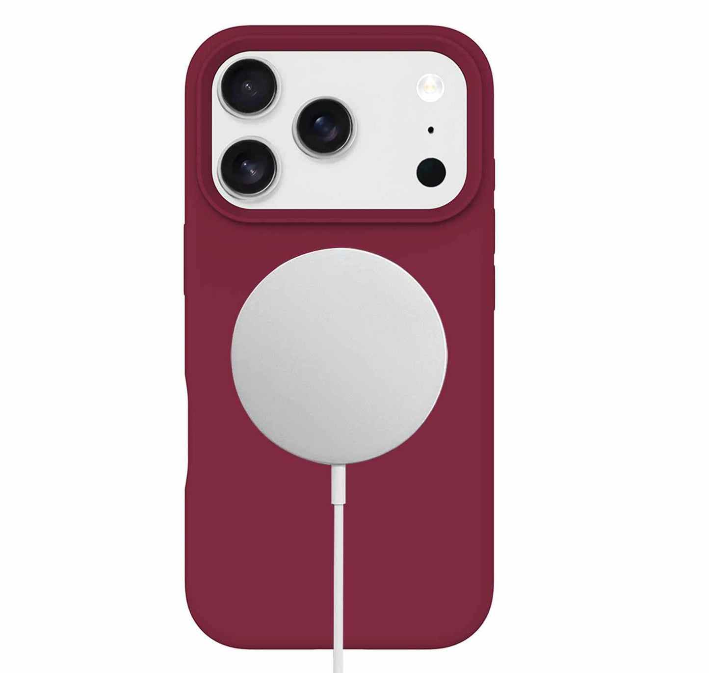 BESMG17PRM5 Silicone MagSafe Case iPhone 17 Pro Max Cranberry