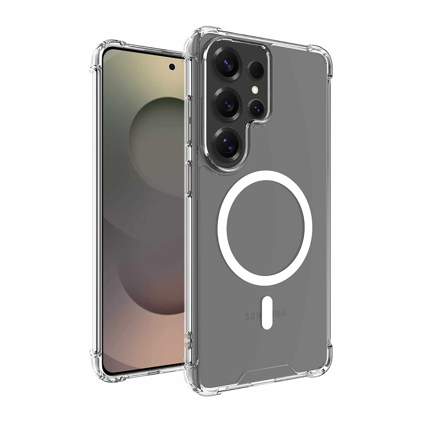 BEDZS263 Dropzone Rugged Case w/Magnets Galaxy S26 Ultra Clear