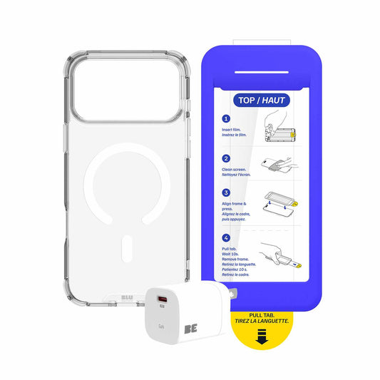 BETPMB183P Total Protection MagSafe Bundle 3 Pack iPhone 18 Pro/iPhone 17 Pro Clear