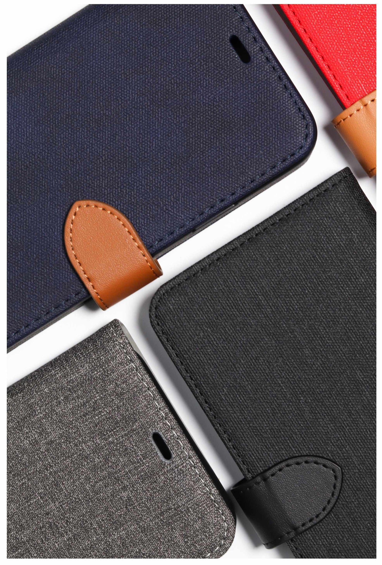 2 in 1 Folio Case Navy/Tan for iPhone 13