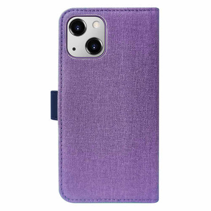2 in 1 Folio Case Purple Navy for iPhone 13