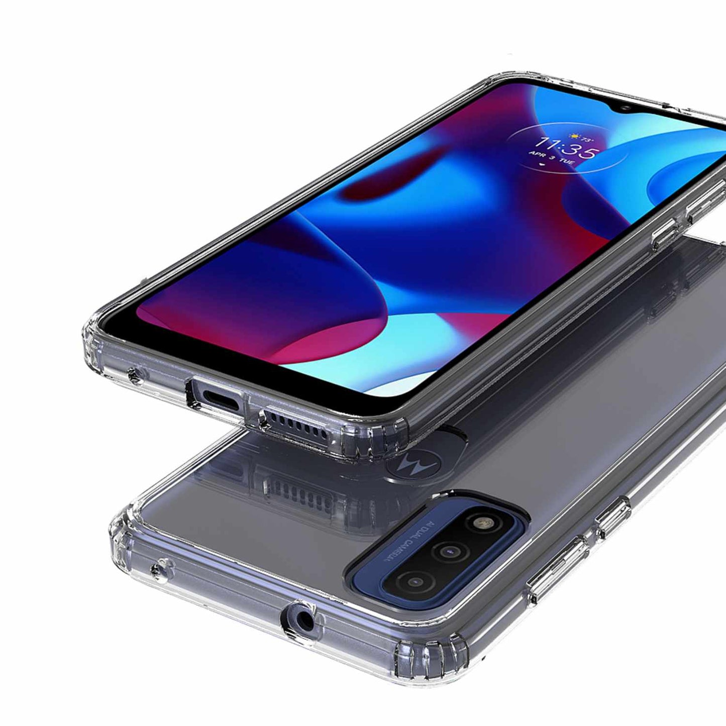 BEDMGP70C DropZone Rugged Case Moto G Play 2023/G Pure 2021 Clear