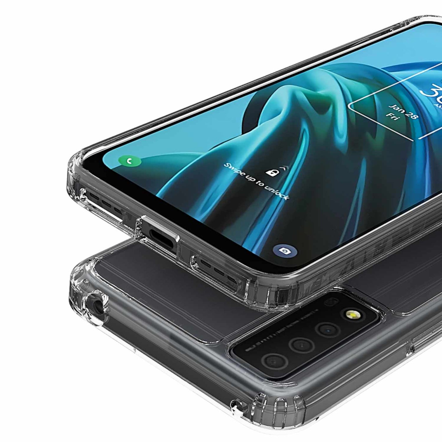 DropZone Rugged Case Clear for TCL 30 XE 5G