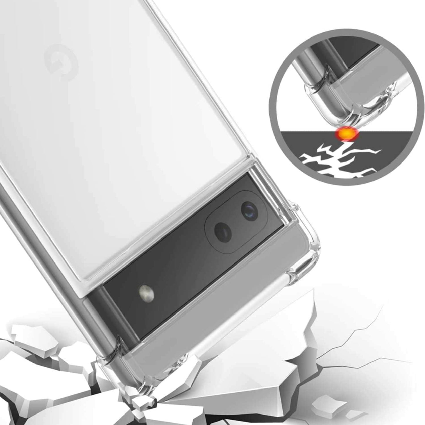 BEDZP7C DropZone Rugged Case Pixel 7 Clear