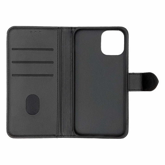 JKKJFGCKIP12BK Faux Leather Folio Case w/TPU Gelskin iPhone 12 Black