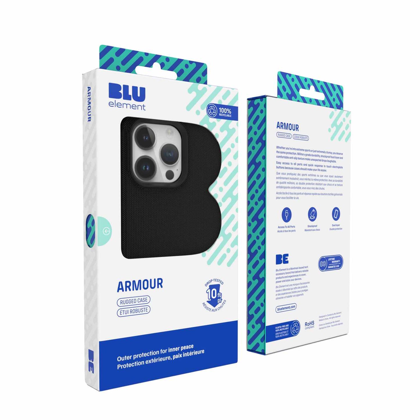 BEA2XIP15PLUSB Armour Rugged iPhone 15 Plus/14 Plus Black