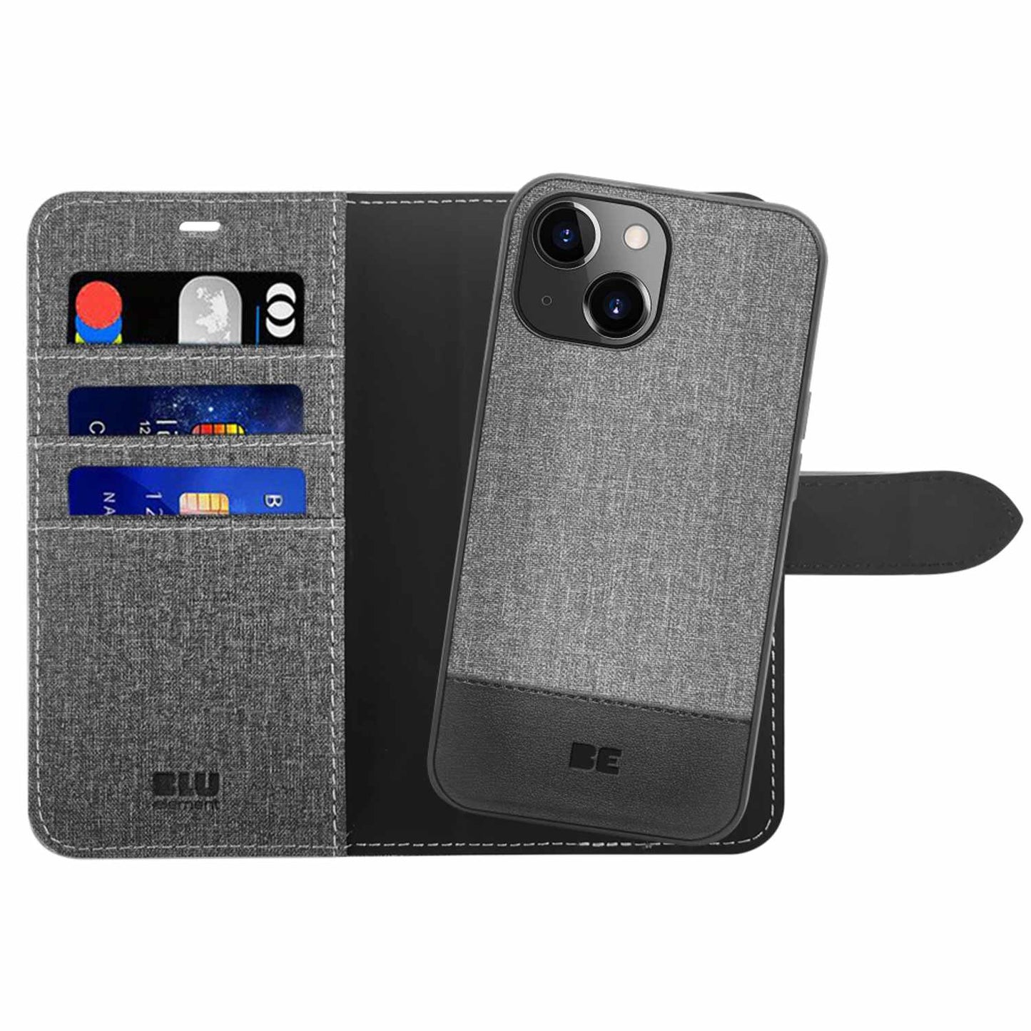 BE2I1FIP15G Folio 2-in-1 Case iPhone 17e/16e/15/14/13 Grey