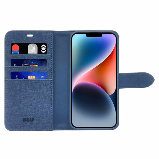 BE2I1FMSIP15L Folio 2-in-1 MagSafe Case iPhone 17e/16e/15/14/13 Lazuli Blue