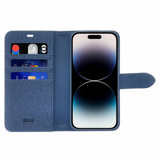 BE2I1FMSIP15PRG Folio 2 in 1 w/MagSafe iPhone 15 Pro Lazuli Blue