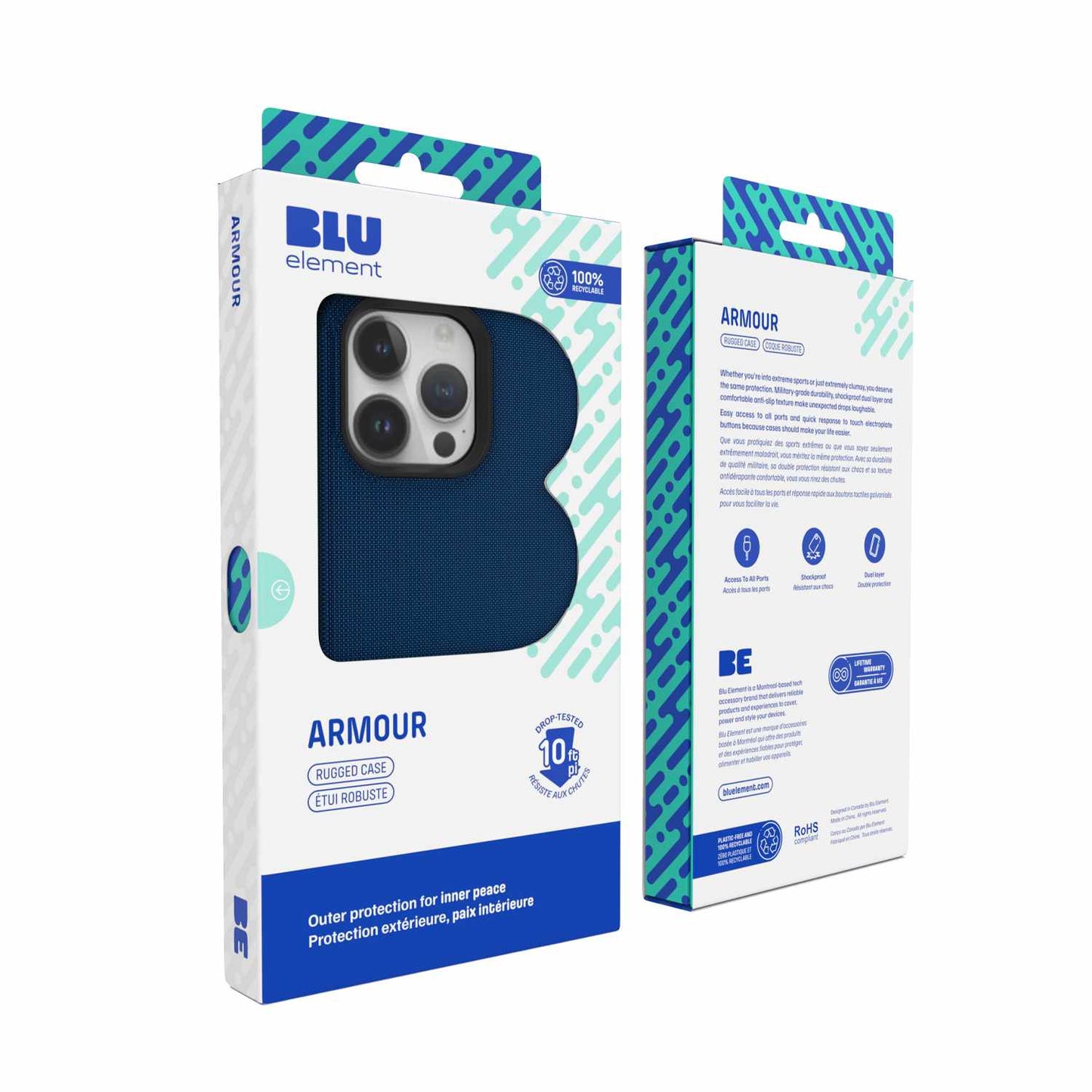 Armour Rugged with MagSafeCase Navy for iPhone 15/14/13 Cases Blu Element 