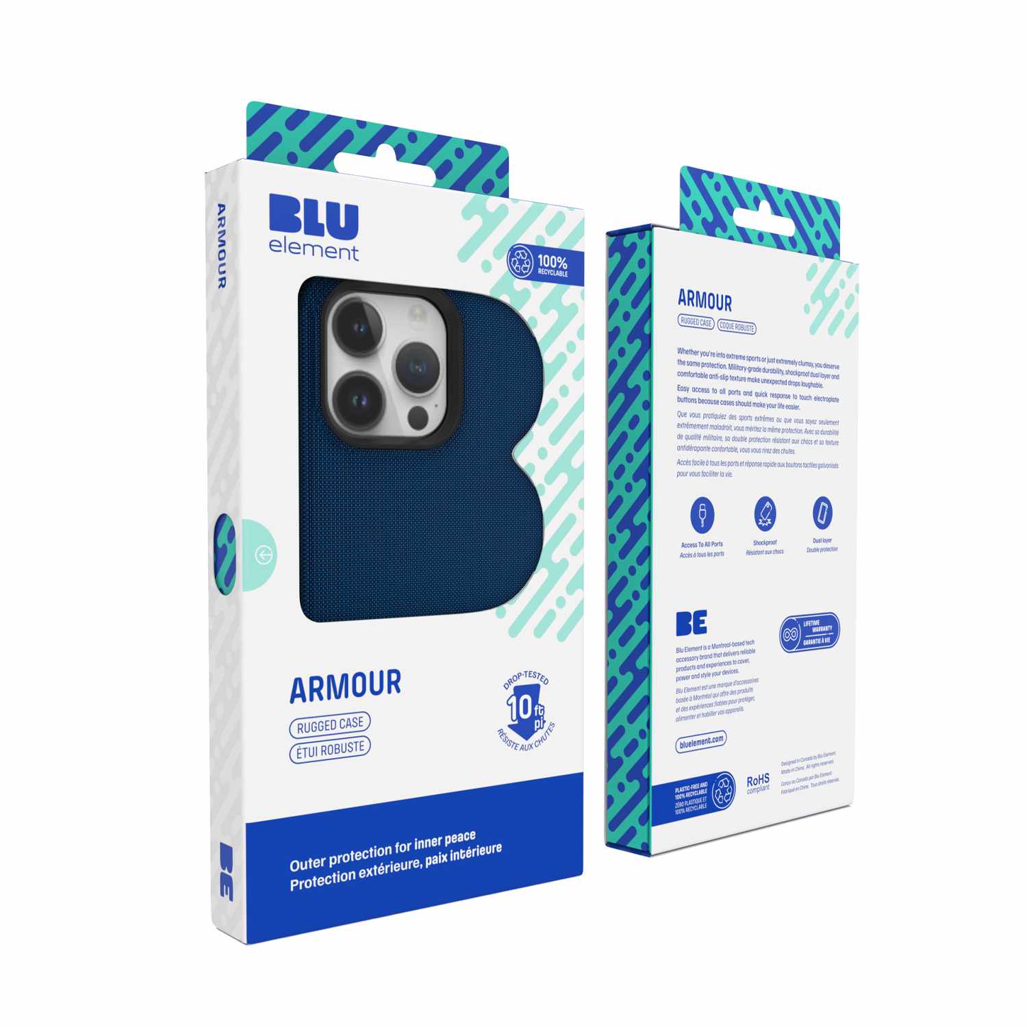 Armour Rugged with MagSafeCase Navy for iPhone 15/14/13 Cases Blu Element 