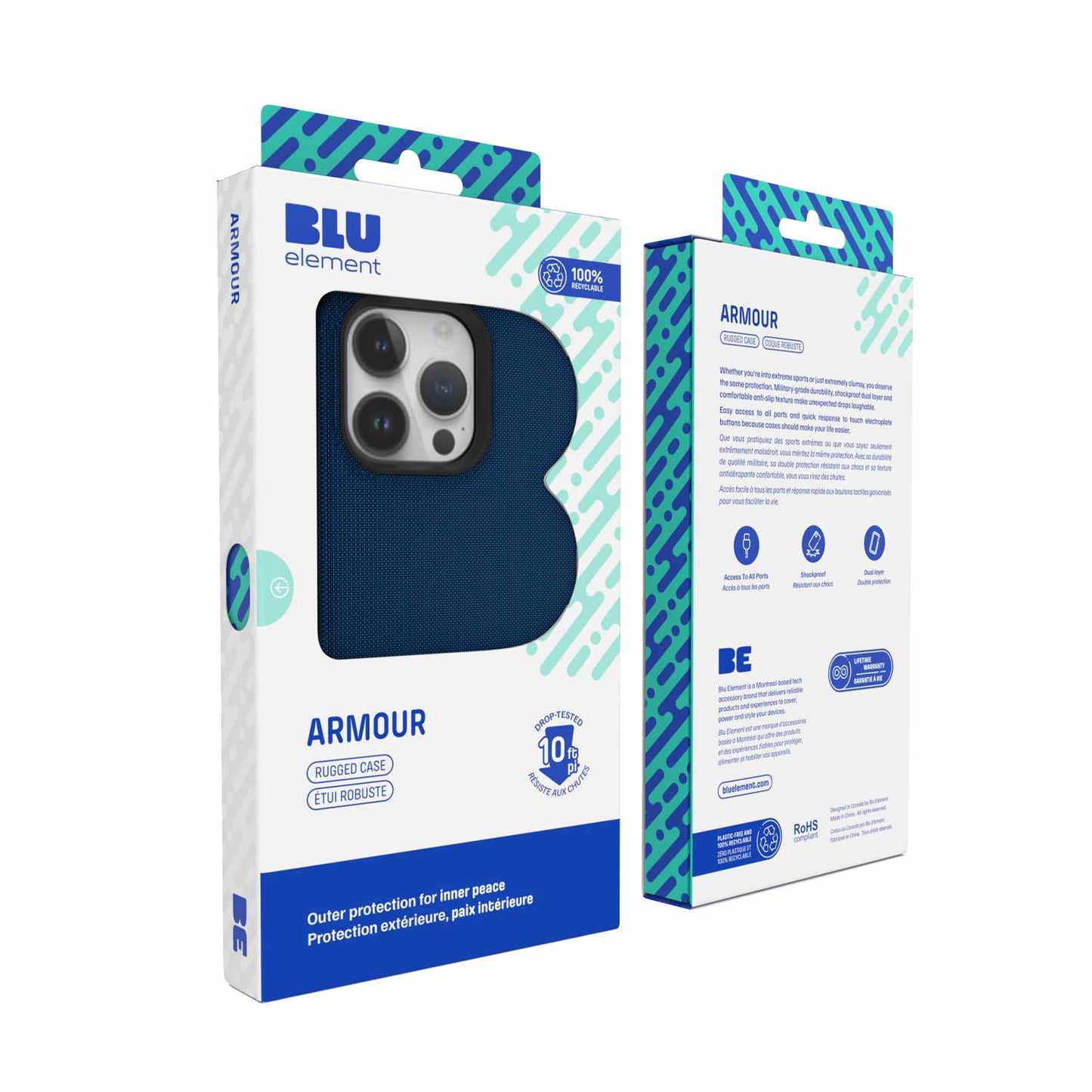 BEA2XWMSIP15PRMN Armour Rugged w/MagSafe iPhone 15 Pro Max Navy