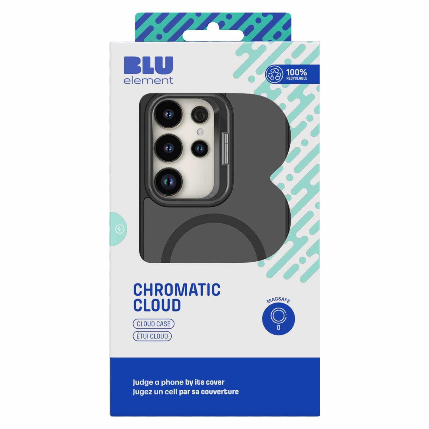 BECHCBS24PL Chromatic Cloud Kick MagSafe Compatible Galaxy S24+ Black