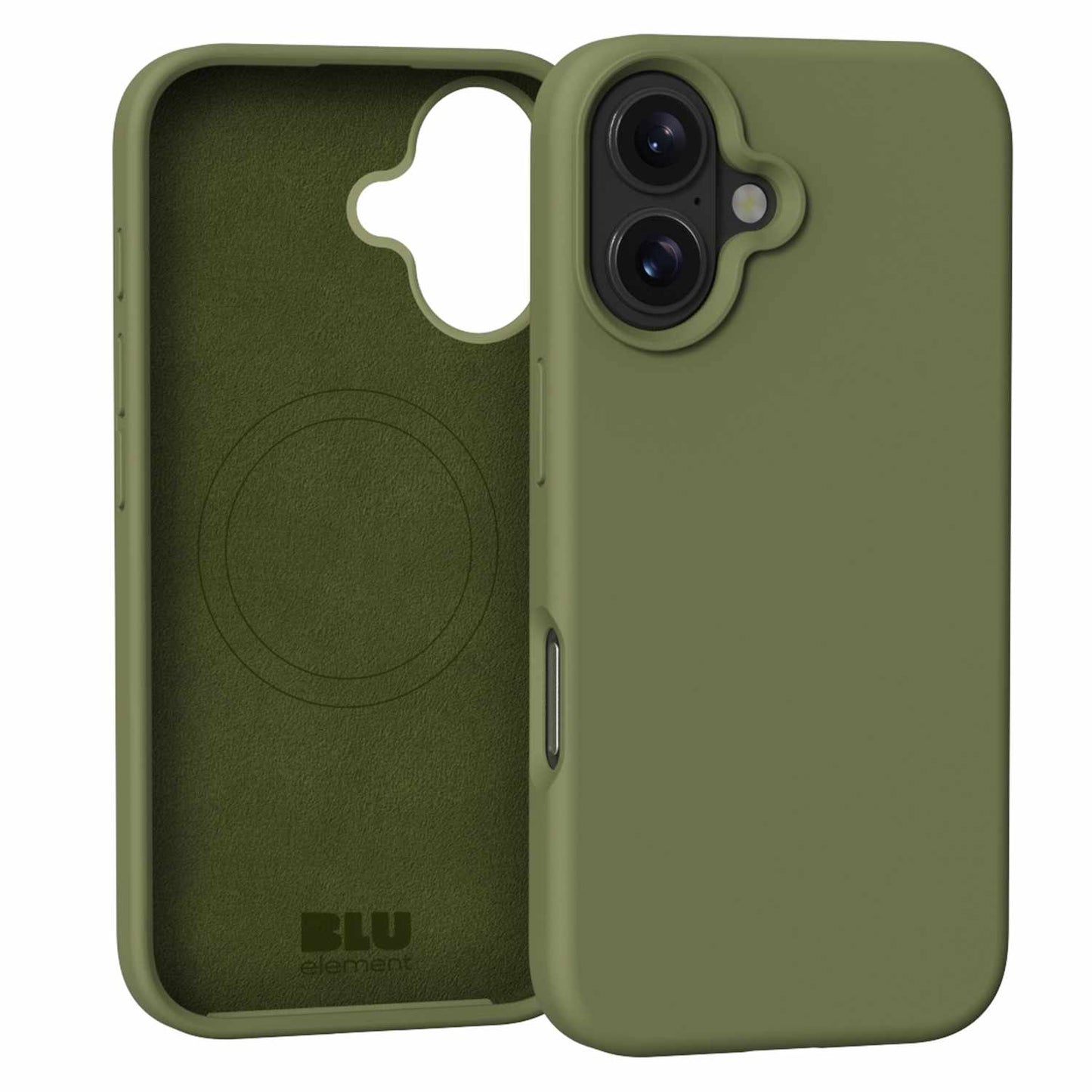 BESPIP161O1 Silicone MagSafe Case iPhone 16 Olive