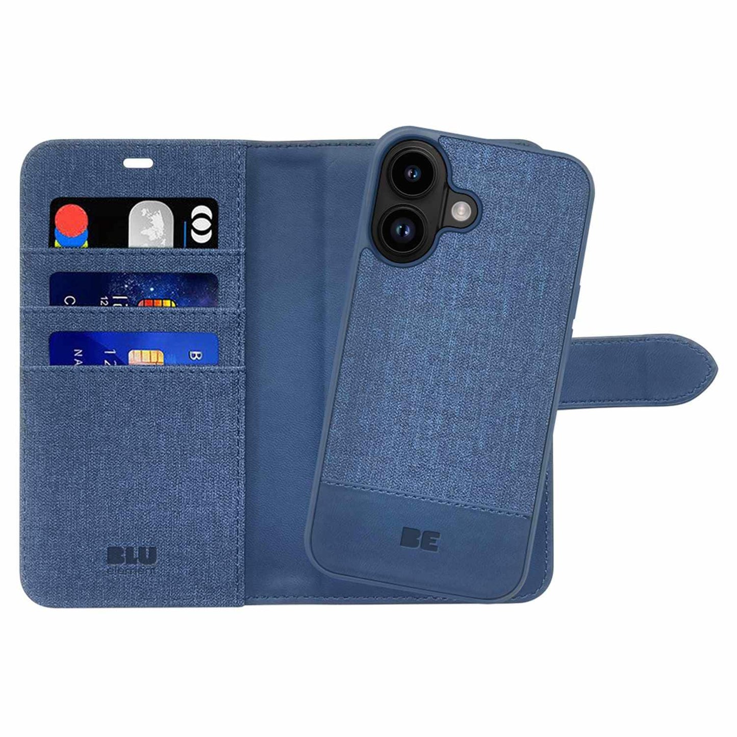 BEF2NMG116N1 Folio 2-in-1 MagSafe Case iPhone 16 Lazuli Blue