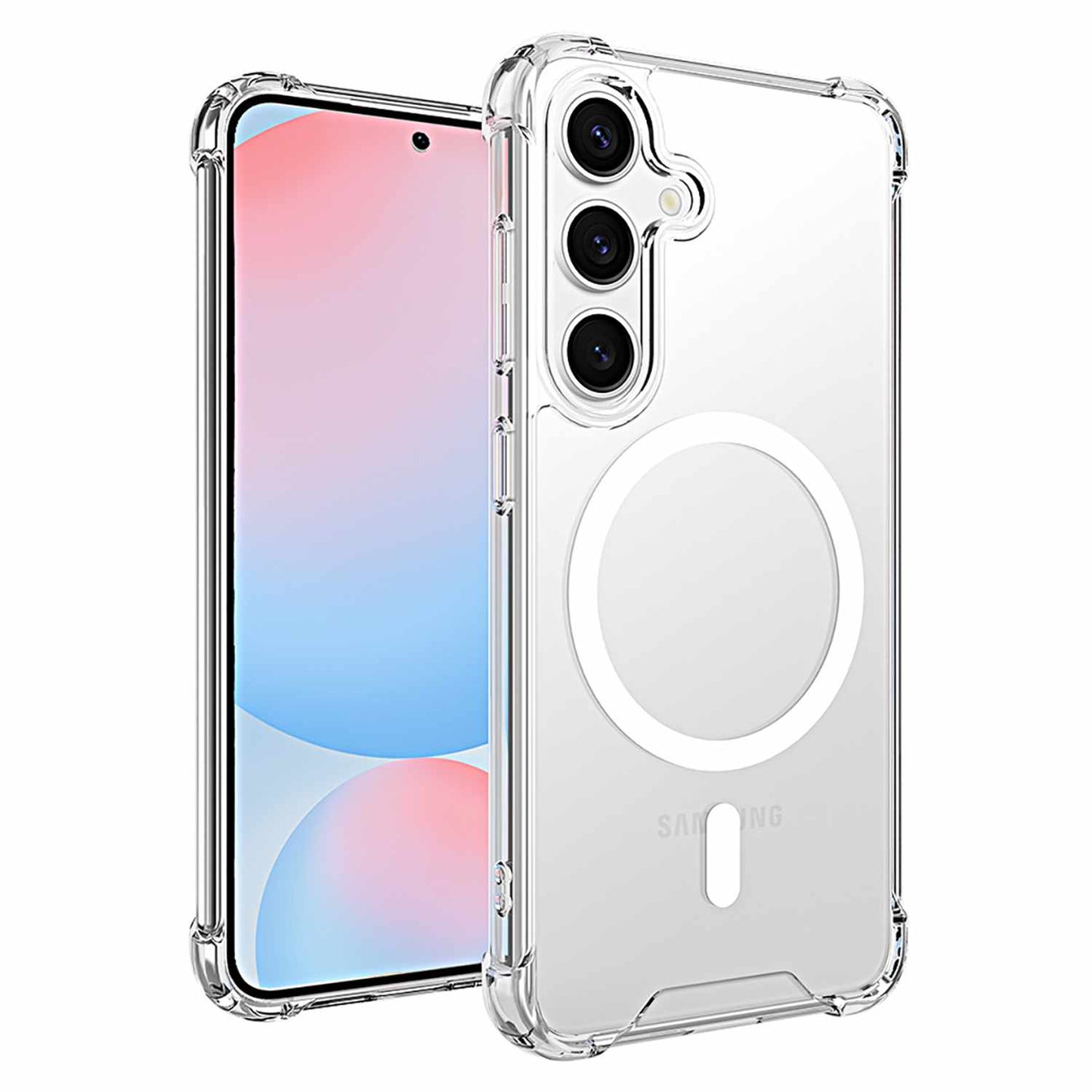 BEDZS251 Dropzone Rugged Case w/Magnets Galaxy S25/S24 Clear