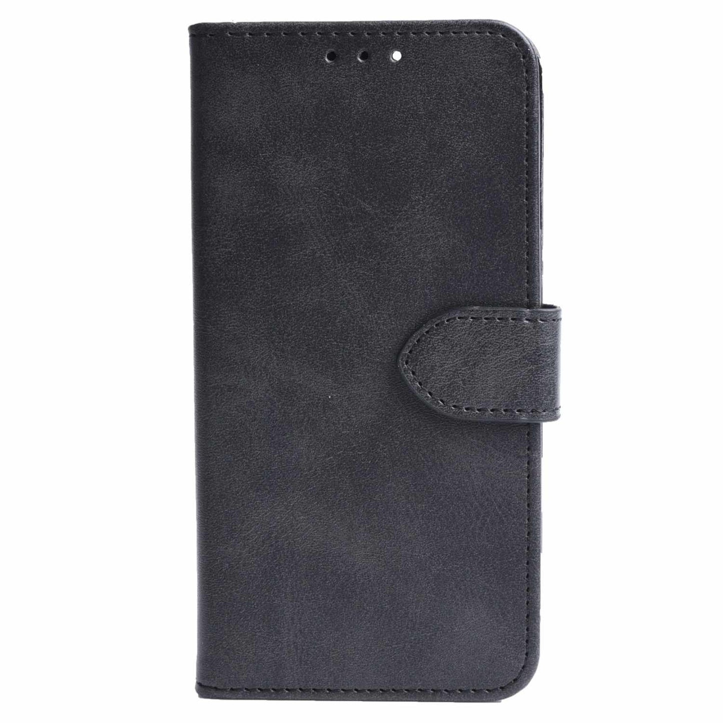 BEWFiP164B Vegan Leather Folio Wallet Case iPhone 16 Black