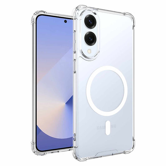 BESEDGE3 DropZone Rugged Clear Case w/Magnets Galaxy S25 Edge Clear