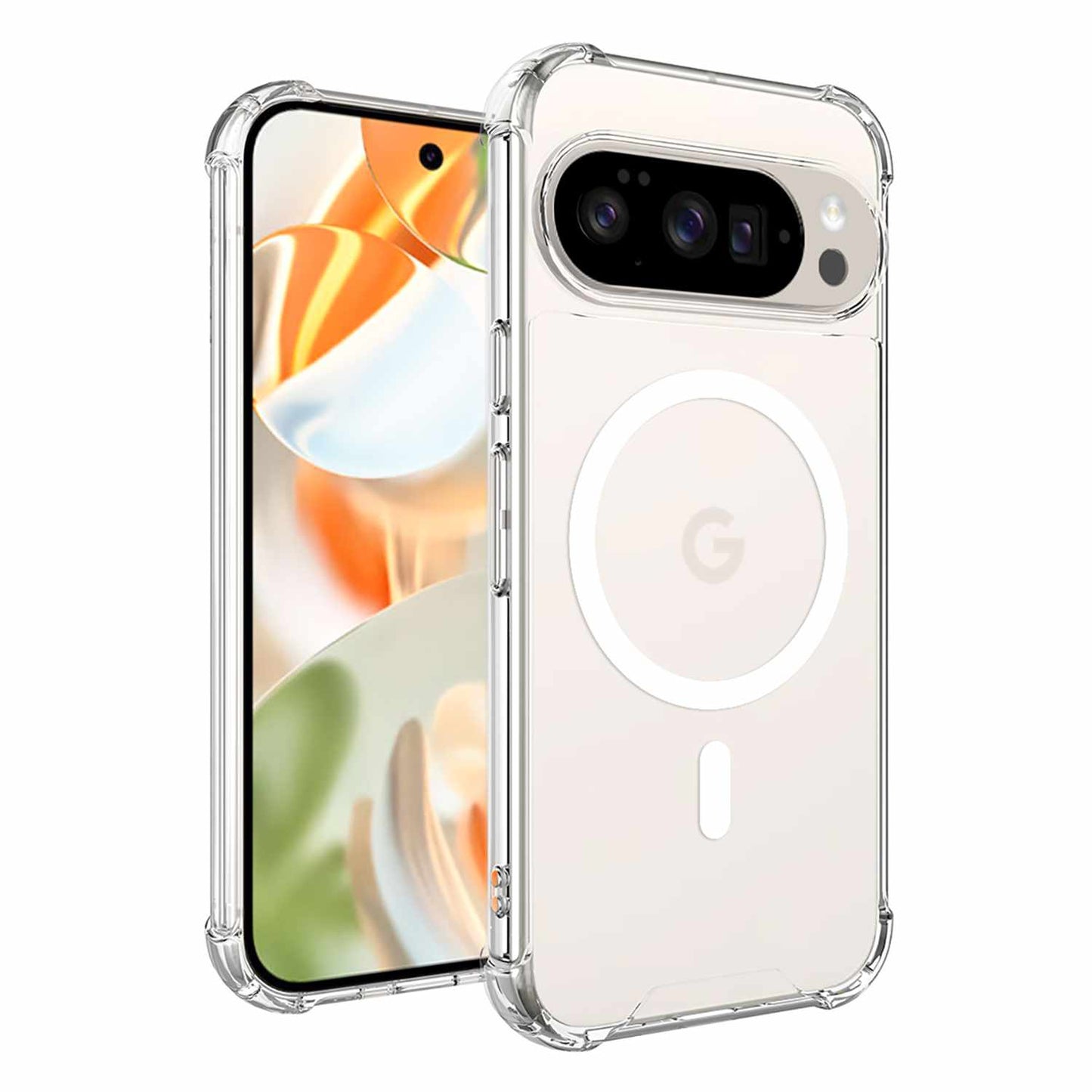 BEGP10/10P3 Dropzone Rugged Case w/Magnets Pixel 10/10 Pro Clear