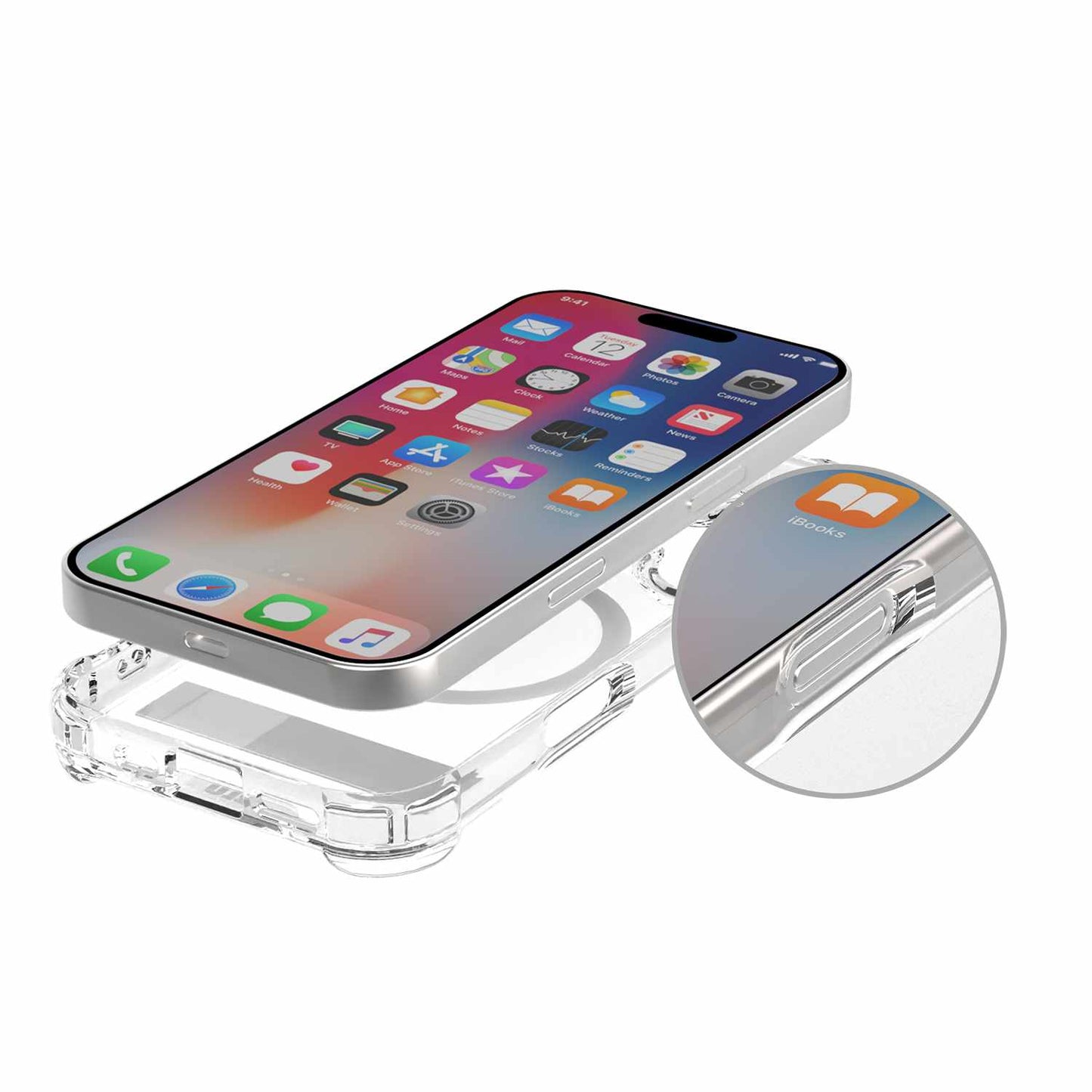 BEDZMG17K3 DropZone Rugged MagSafe Case w/Kickstand iPhone 17 Pro Clear