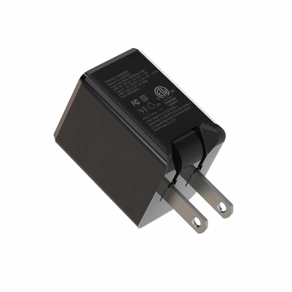 Wall Charger USB-C Power Delivery 20W Black BULK