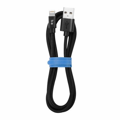 Braided Charge/Sync Lightning USB Cable 6ft Black/Skynet