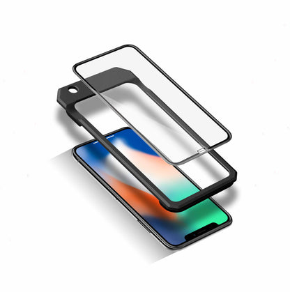 3D Curved Glass Case Friendly Screen Protector Black with Installation Kit for iPhone XR