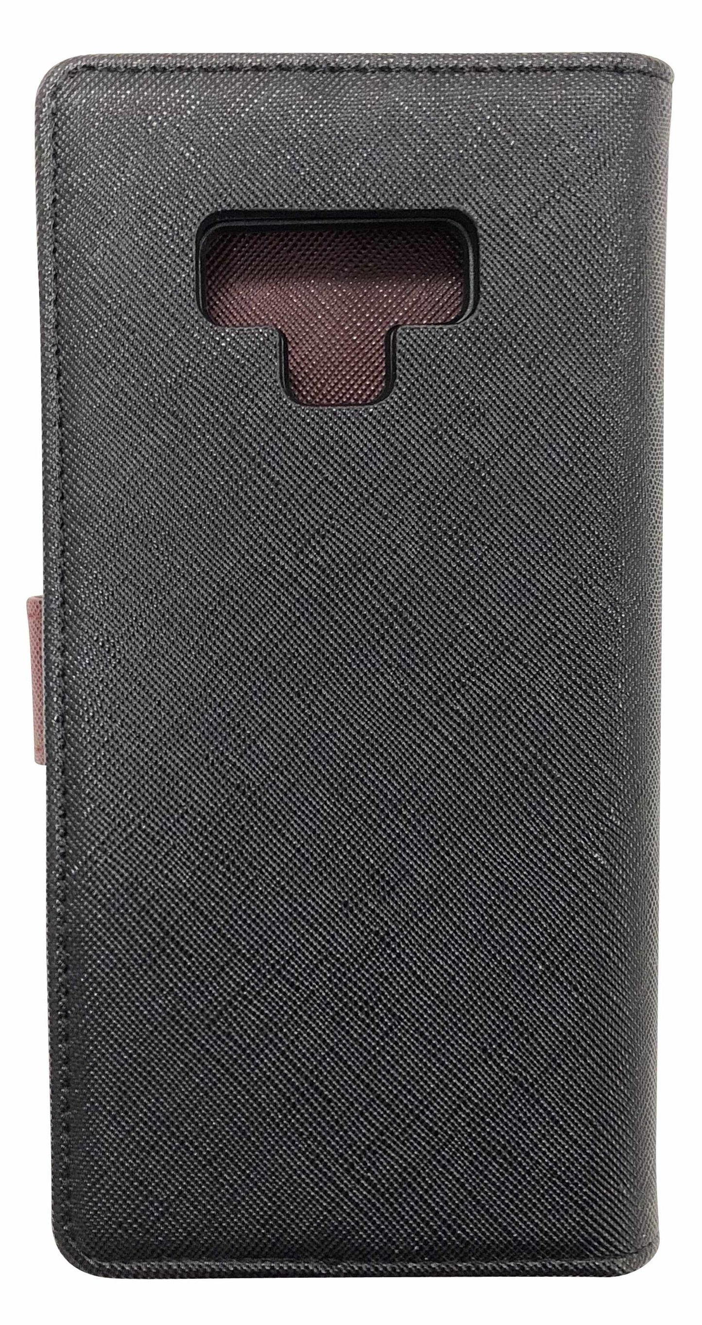 2 in 1 Folio Case Black/Brown for Samsung Galaxy Note9