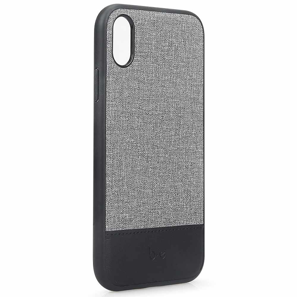 Chic Collection Case Gray/Black for iPhone XS/X