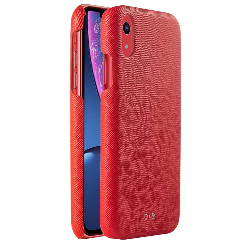 Saffiano Case Red for iPhone XR
