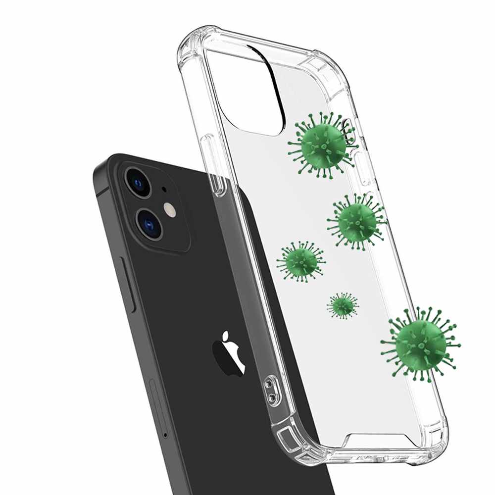 Antimicrobial DropZone Rugged Case Clear for iPhone 12 mini