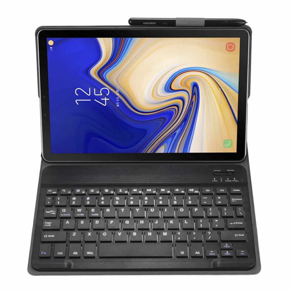 Folio Case with Bluetooth Keyboard Black for Samsung Galaxy Tab S6 Lite 2020
