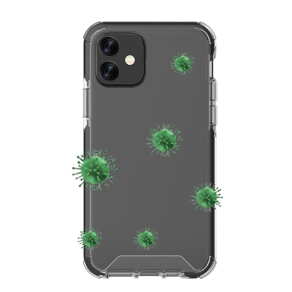 Antimicrobial DropZone Rugged Case Black for iPhone 12 mini