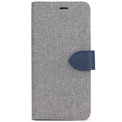 2 in 1 Folio Case Grey/Blue for Samsung Galaxy J3 2018
