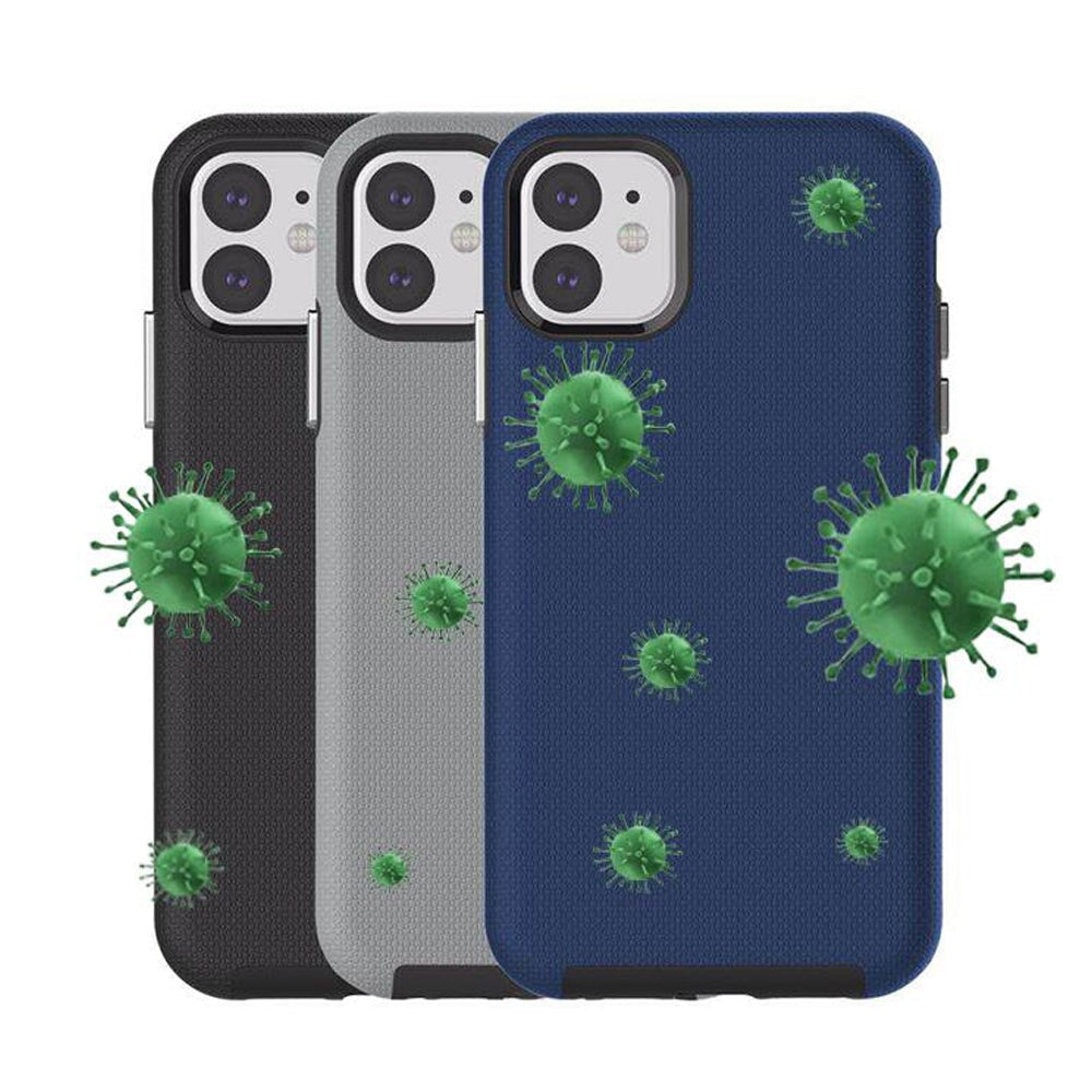 Antimicrobial Armour 2X Bold Kit Case Black/Gray/Navy for iPhone 12 mini