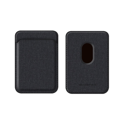 MagSafe Compatible Fabric Card Holder Wallet Black for iPhone 13 Pro Max/13 Pro/13/13 mini/12 Pro Max/12 Pro/12/12 mini