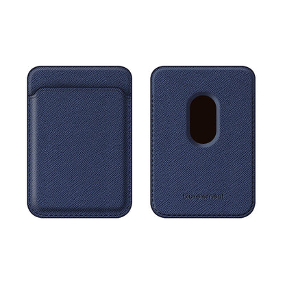 MagSafe Compatible Saffiano Card Holder Wallet Navy for iPhone 14 Pro Max/14 Pro/14 Plus/14/13 Pro Max/13 Pro/13/13 mini/12 Pro Max/12 Pro/12/12 mini